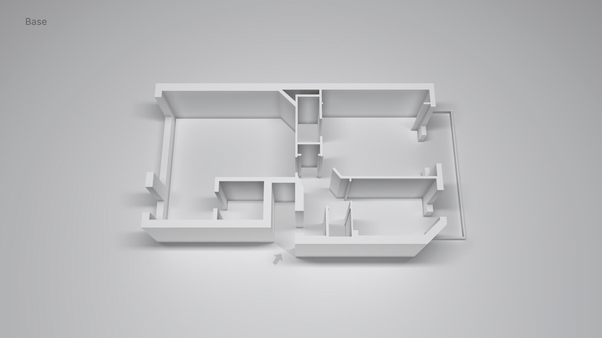 Case 3 — existing space, base layout