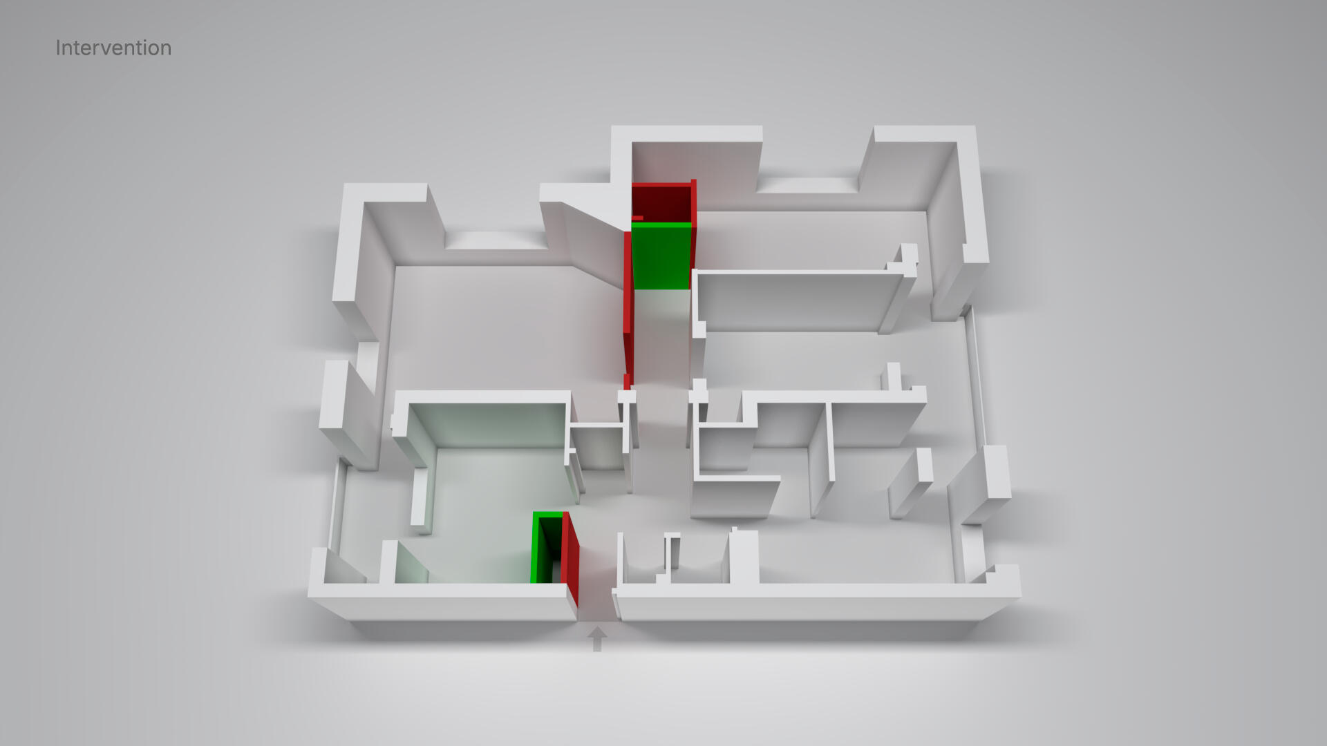 Case 1 — demolition and montage layout